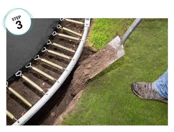 step-3-site-trampoline-into-hole Step 3 Site Trampoline into hole
